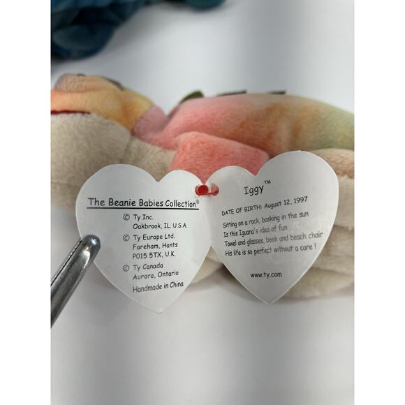 Ty Beanie Babies Reptile Bundle (3pcs) Rainbow, Iggy And Hissy - Picture 14 of 16